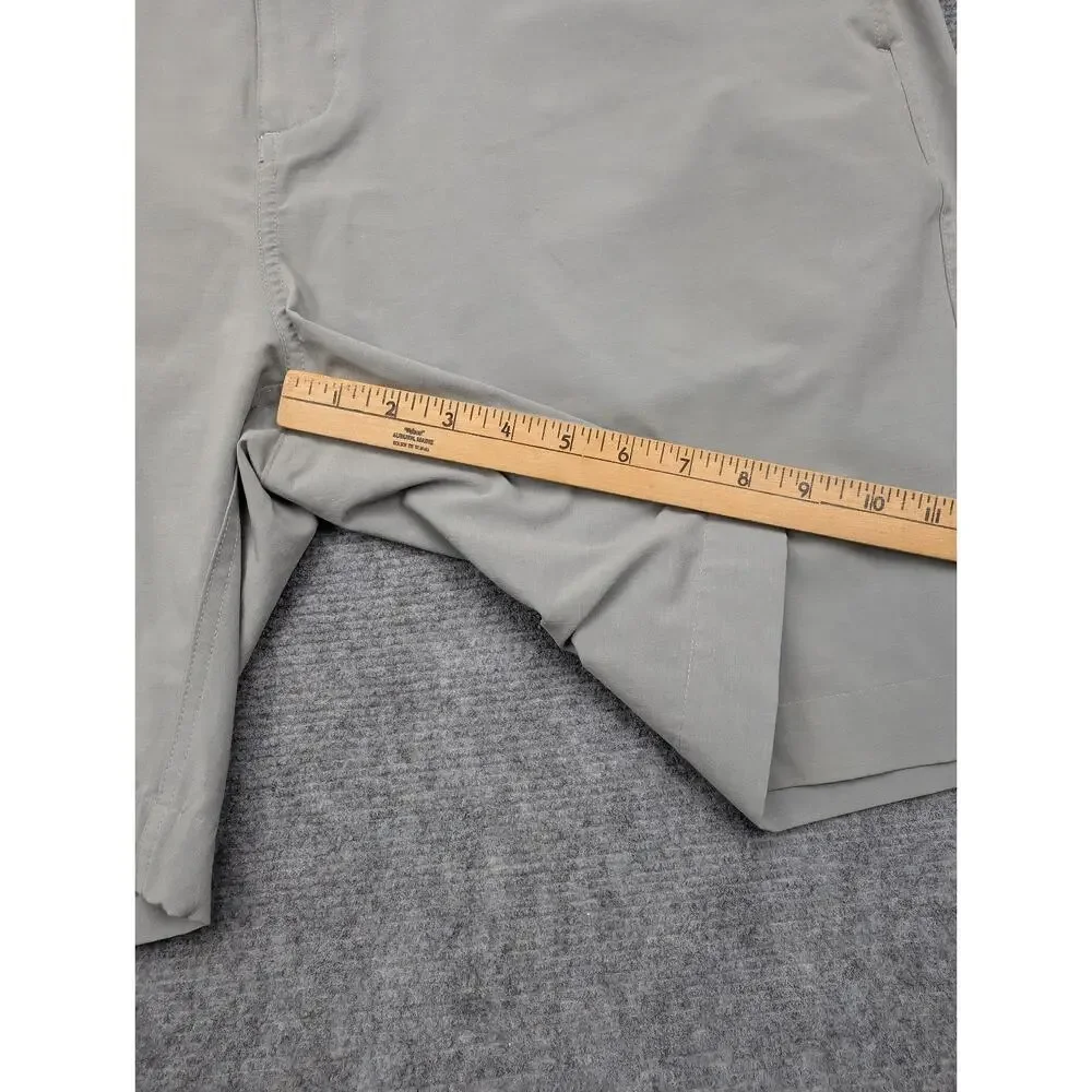 Faherty All Day Shorts Mens 38 Gray Lightweight Athleisure Golf Outdoor Stretch